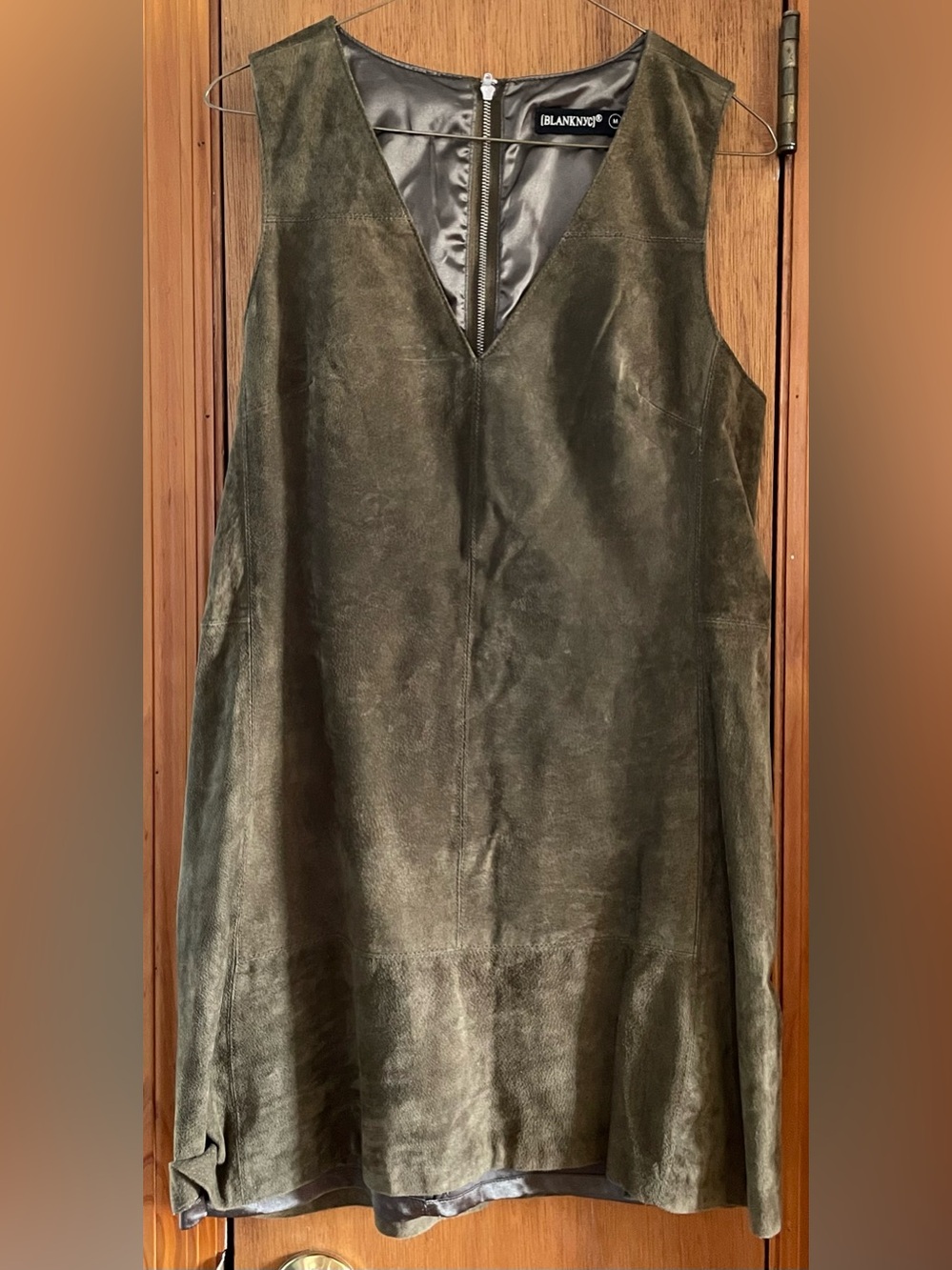 Blank NYC Olive Green Suede Dress